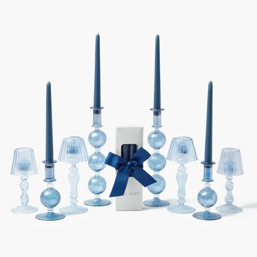 Candles | Candlescapes<Mrs. Alice Camille Azure Candlescape