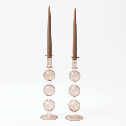 Candle Holders<Mrs. Alice Camille Chestnut Candle Holders (Pair)