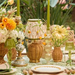 Summer Glassware | Summer Candleware<Mrs. Alice Camille Olive Candle Holder (Pair)