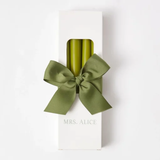 Candles | Candlescapes<Mrs. Alice Camille Olive Candle Set (Apple Green)