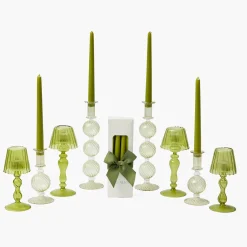Candles | Candlescapes<Mrs. Alice Camille Olive Candlescape (Apple Green)