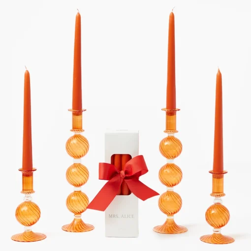 Candles | Candlescapes<Mrs. Alice Camille Orange Candle Set