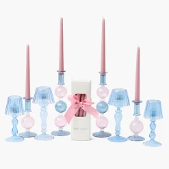 Candles | Candlescapes<Mrs. Alice Camille Pink & Blue Candlescape