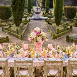 Candles | Candlescapes<Mrs. Alice Camille Pink & Blue Candlescape