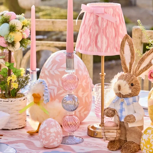 Candle Holders<Mrs. Alice Camille Pink & Blue Candle Holder (Pair)