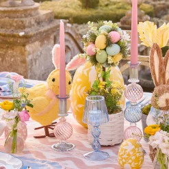 Candle Holders<Mrs. Alice Camille Pink & Blue Candle Holder (Pair)