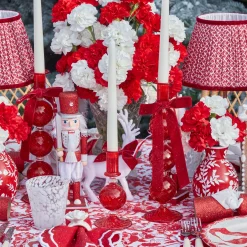 Candles | Candlescapes<Mrs. Alice Camille Red Ribboned Candlescape