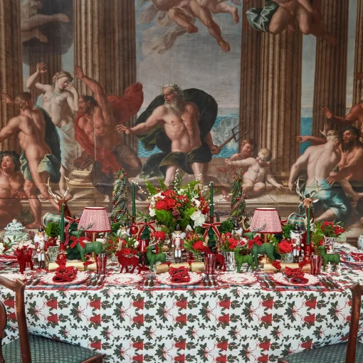Candles | Candlescapes<Mrs. Alice Camille Red Ribboned Candlescape