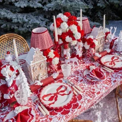 Candles | Candlescapes<Mrs. Alice Camille Red Ribboned Candlescape