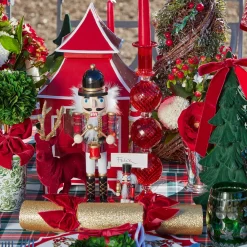 Candles | Candlescapes<Mrs. Alice Camille Red Ribboned Candlescape