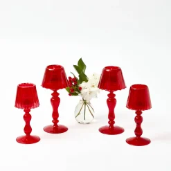 Candles | Candlescapes<Mrs. Alice Camille Red Ribboned Candlescape