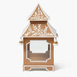 Summer Candleware | Year-round Decorations<Mrs. Alice Caramel Chinoiserie Pagoda Lantern