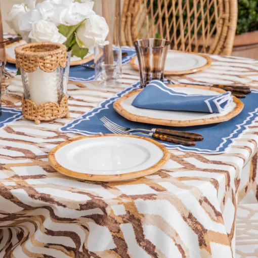 Tablecloths<Mrs. Alice Carmon Chestnut Brown Tablecloth