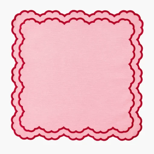 Napkins | Mrs. Alice Monogram<Mrs. Alice Carolina Pink Napkins (Set of 4)