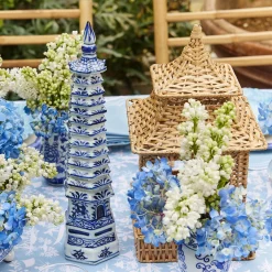 Year-round Decorations | Spring Decorations<Mrs. Alice Chinoiserie Porcelain Pagoda
