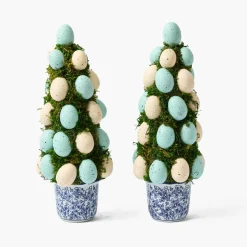 Spring Decorations<Mrs. Alice Chinoiserie Potted Easter Egg Tree (Pair)