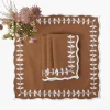 Napkins<Mrs. Alice Chocolate Bow Laurel Napkins (Set of 4)