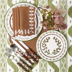 Napkins<Mrs. Alice Chocolate Bow Laurel Napkins (Set of 4)