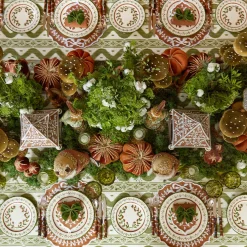Placemats<Mrs. Alice Chocolate Bow Laurel Placemats (Set of 4)