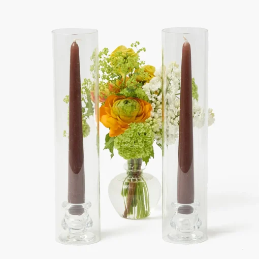 Summer Candleware | Candles<Mrs. Alice Chocolate Brown Candles (Set of 8)