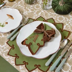 Napkin Rings & Bows | Under £50<Mrs. Alice Chocolate Brown Napkin Bows (Set of 4)