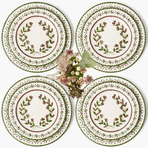 Crockery Sets<Mrs. Alice Chocolate Josephine Dinner & Starter Plates (Set of  8)
