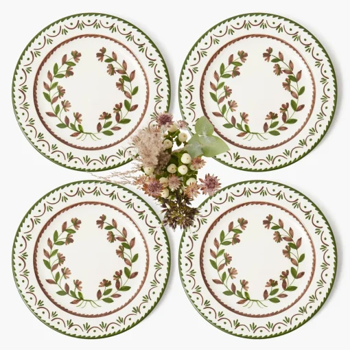 Starter Plates | Crockery Sets<Mrs. Alice Chocolate Josephine Starter Plates (Set of 4)