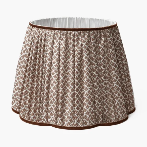 Lampshades<Mrs. Alice Chocolate Lotus Lampshade (40cm)