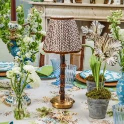 Lampshades<Mrs. Alice Chocolate Lotus Lampshade (18cm)