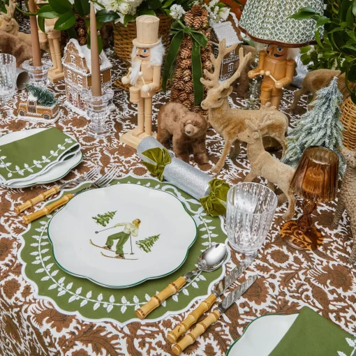 Tablecloths | For The Chalet<Mrs. Alice Chocolate Pheasant Tablecloth