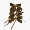 Napkin Rings & Bows<Mrs. Alice Chocolate Velvet Mini Bows (Set of 4)