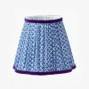 Lampshades<Mrs. Alice Cobalt & Purple Lotus Lampshade (18cm)