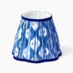 Lampshades<Mrs. Alice Cobalt Ikat Lampshade (18cm)