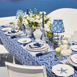 Lampshades<Mrs. Alice Cobalt Ikat Lampshade (18cm)