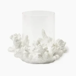 Summer Glassware | Summer Candleware<Mrs. Alice Coral Hurricane Lantern