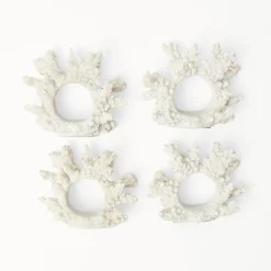 Napkin Rings & Bows<Mrs. Alice Coral Napkin Ring (Set of 4)