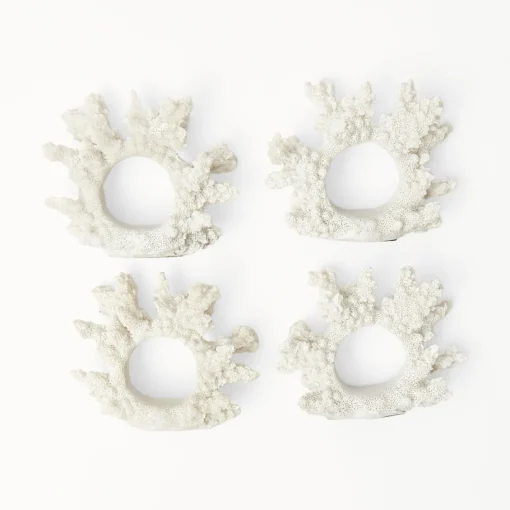 Napkin Rings & Bows<Mrs. Alice Coral Napkin Ring (Set of 4)