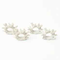 Napkin Rings & Bows<Mrs. Alice Coral Napkin Ring (Set of 4)