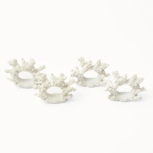 Napkin Rings & Bows<Mrs. Alice Coral Napkin Ring (Set of 4)