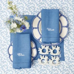 Napkin Rings & Bows<Mrs. Alice Coral Napkin Ring (Set of 4)