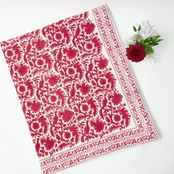 Tablecloths<Mrs. Alice Cranberry Pheasant Tablecloth