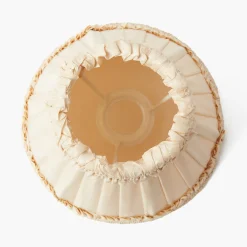 Lampshades<Mrs. Alice Cream Frilled Silk Lampshade (18cm)