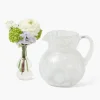 Summer Glassware | Jugs<Mrs. Alice Dappled White Water Jug