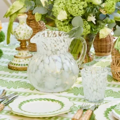 Summer Glassware | Jugs<Mrs. Alice Dappled White Water Jug