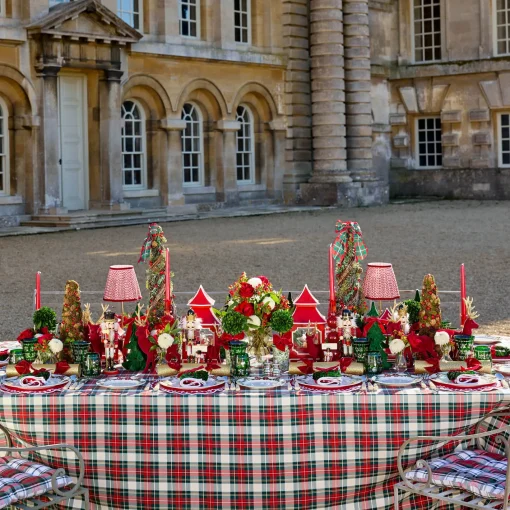 Christmas Decorations<Mrs. Alice Decorative Festive Tree with Red & Green Tartan Bow