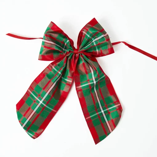 Christmas Decorations<Mrs. Alice Decorative Festive Tree with Red & Green Tartan Bow