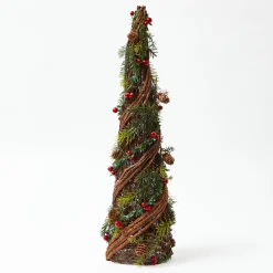 Christmas Decorations<Mrs. Alice Decorative Festive Tree with Red & Green Tartan Bow