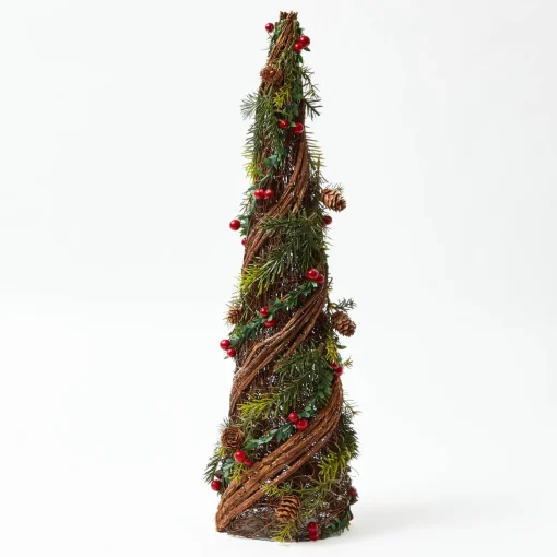 Christmas Decorations<Mrs. Alice Decorative Festive Tree with Red & Green Tartan Bow