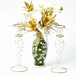 Summer Candleware | Candle Holders<Mrs. Alice Dotty Gold Candle Holder (Pair)