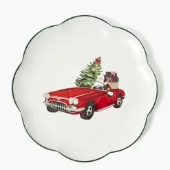 Dinner Plates<Mrs. Alice Driving Home for Christmas Dinner Plate
